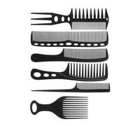 Lot de 6 peignes de coiffure professionnels antistatiques pour tous les types de cheveux