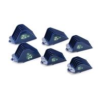 Lot de 6 peignes de guidage de 3,2 cm, 3,8 cm, 4,4 cm, 5,1 cm, 5,7 cm, 6,3 cm pour Wahl MC2 MC3