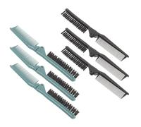 Lot de 6 Peignes Pliants Double Dent pour Coiffure, Format Poche