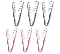 Lot de 6 peignes texturés pour homme, peigne à dents larges pour boucles, outil de volumisation des racines, outil démêlant le volume des racines, pour volume et accessoire de toilettage