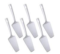 Lot de 6 pelles à gâteau argentées en acier inoxydable plaqué titane pour gâteau/tarte/pizza, passe au lave-vaisselle (26,2 cm)