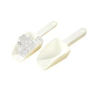 Lot de 6 pelles à glace en plastique for farine, aliments, bonbons, crème glacée, dessert, riz, cuisine givrée Pour maintenir la glace(White 1pcs)