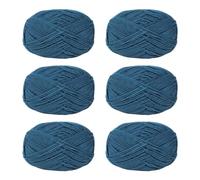 Lot de 6 pelotes de fil à tricoter en coton pour le tissage à la main des vêtements, des sacs, des chapeaux, des pulls et des marqueurs