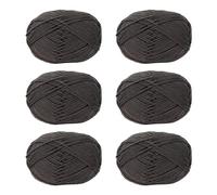 Lot de 6 pelotes de fil à tricoter en coton pour le tissage à la main des vêtements, des sacs, des chapeaux, des pulls et des marqueurs