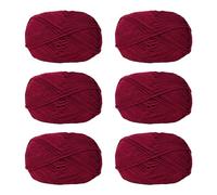 Lot de 6 pelotes de fil à tricoter en coton pour le tissage à la main des vêtements, des sacs, des chapeaux, des pulls et des marqueurs