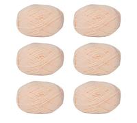 Lot de 6 pelotes de fil à tricoter en coton pour le tissage à la main des vêtements, des sacs, des chapeaux, des pulls et des marqueurs