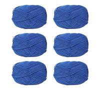 Lot de 6 pelotes de fil à tricoter en coton pour le tissage à la main des vêtements, des sacs, des chapeaux, des pulls et des marqueurs