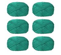 Lot de 6 pelotes de fil à tricoter en coton pour le tissage à la main des vêtements, des sacs, des chapeaux, des pulls et des marqueurs