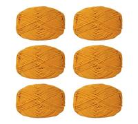 Lot de 6 pelotes de fil à tricoter en coton pour le tissage à la main des vêtements, des sacs, des chapeaux, des pulls et des marqueurs