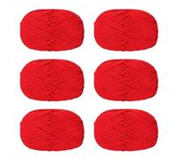Lot de 6 pelotes de fil à tricoter en coton pour le tissage à la main des vêtements, des sacs, des chapeaux, des pulls et des marqueurs