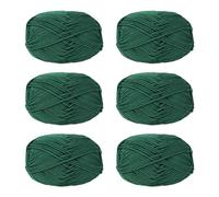 Lot de 6 pelotes de fil à tricoter en coton pour le tissage à la main des vêtements, des sacs, des chapeaux, des pulls et des marqueurs