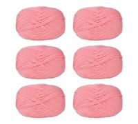 Lot de 6 pelotes de fil à tricoter en coton pour le tissage à la main des vêtements, des sacs, des chapeaux, des pulls et des marqueurs