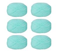 Lot de 6 pelotes de fil à tricoter en coton pour le tissage à la main des vêtements, des sacs, des chapeaux, des pulls et des marqueurs