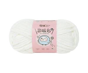 Lot de 6 pelotes de fil en velours et polyester pailleté pour crochet, écharpe, pantoufles, chapeaux, coussins, pantoufles (02)