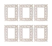 Lot de 6 pendentifs en bois creux pour grilles de fenêtre, décorations pour projets artistiques, décoration de fête, décoration de jardin d'abeilles