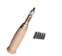 Lot de 6 perforateurs réglables pour ceinture en cuir, 5 tailles de pointes : 1,5 mm, 2 mm, 2,5 mm, 3 mm, 3,5 mm