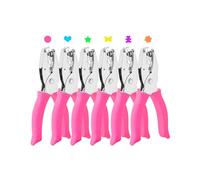 Lot de 6 perforatrices roses pour loisirs créatifs - 0,6 cm, 0,5 cm, 0,8 cm - Perforatrice à trou unique pour papier et scrapbooking | Cœur, fleur, étoile, cercle, papillon, ours | Mini perforatrice