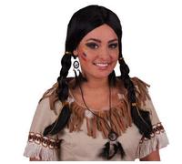 Lot de 6 - Perruque squaw 2 nattes