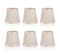Lot De 6 Petit Abat Jour En Tissu, 12x11x8.5CM Applique Abat-Jour Couverture Légère Abat-Jour Lampe De Plafond Couverture Petit Abat Jour Abat Jour Petite Taille Pour Lustres Lampe De Table De Sol