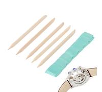 Lot de 6 petites argiles de nettoyage de montre - Pâte de nettoyage de précision pour montre | Dissolvant d'huile et de réparation de montre pour roue de cadran de montre