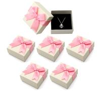 Lot de 6 petites boite cadeau, 7,3 x 7,3 x 3,7 cm Rose boite cadeau vide, petite boite cadeau, boite a cadeau, boite cadeau bijoux, boite bijoux cadeau, boîtes cadeaux, boite cadeau bijoux pour offrir