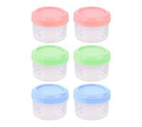 Lot de 6 Petites Boîtes à Ingrédients de 35 ml - Mini Pots à Sauce, Ketchup - Boîtes de Rangement Avec Couvercle - Bocaux Scellés Réutilisables Pour Conservation des Aliments