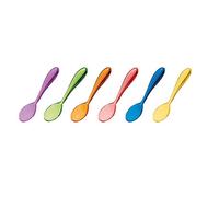 Guzzini - Lot de 6 petites cuillères couleurs assorties