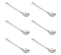Lot de 6 Petites Cuillères en Acier Inoxydable, 7,5 x 1,5 cm Mini Cuillères à Condiments Mignonnes Petites Cuillères pour Pots à Épices Mini Cuillères à Épices pour Sel, Sucre, Miel, Épices