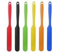 Lot De 6 Petites Spatules En Silicone, Spatules En Verre, Spatules De Cuisine En Silicone, Spatules En Silicone Pour Beurre, Spatules Pour Mélanger La Pâte À Gâteau, Spatules Pour Confiture