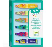 Lot de 6 petits crayons multicolores
