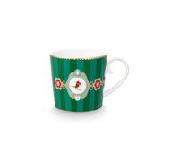 Lot de 6 Petits mugs Love Birds Stripes Emeraude/Vert - 150ml Pip Studio