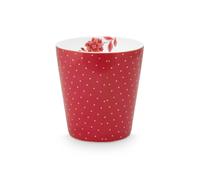 Lot de 6 Petits mugs sans anse Royal Stripes Pois Rose 230ml Pip Studio