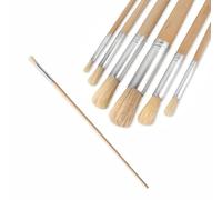 Lot de 6 petits pinceaux ronds en poils de différentes tailles ou lot (6 pièces, 8 mm)