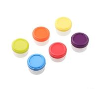 Lot de 6 petits récipients à sauce avec couvercles hermétiques pour le contrôle des portions, la préparation des repas et le stockage des condiments, vinaigrettes, sauces et collations