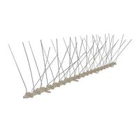 Lot de 6 pics anti-oiseaux 3 m en plastique 4 rangées - Protection efficace contre les pigeons et les oiseaux pour balcon, toit et rebord de fenêtre - Durable et résistant aux intempéries