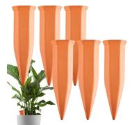 Lot de 6 pics d'arrosage automatiques en argile - En forme de cône - Pour succulentes - Arroseur goutte à goutte automatique pour arroseur universel juteux et conique pour le jardin