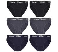 Lot de 6 Pièces, Boxer Hommes, Slips Confortables, sous Vêtements en Coton Elastique,5XL