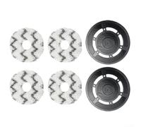 Lot de 6 pièces de rechange pour aspirateur robot X1, X1, X1 Turbo avec 2 porte-lingettes et 4 chiffons en plastique Taille 127 mm Facile