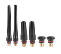 Lot de 6 pièces de rechange pour embouts de soudage WP-17/18/26 TIG - Accessoires pour torche de soudage à l'arc argon - Capuchon de brûleur TIG - Pièce de soudage