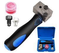 Lot de 6 pièces d'outil d'évasement pour tuyaux de frein DIN, kit universel d'évasement de tuyau de frein de 4,75 mm, tuyau de frein de 7,62 m et Ø 4,75 mm avec 16 connexions, 5 connecteurs pour