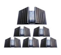 Lot de 6 pieds de support pour grille pour animal de compagnie | Renfort de clôture triangulaire pour support de clôture, portail, parc, butée de rampe, maison, chat, chiot