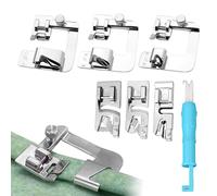 Lot de 6 pieds presseurs, 1 enfile-aiguille pour machine à coudre, pied de machine à coudre, pied de machine à coudre, pied de machine à coudre, pied de biche pour machine à coudre