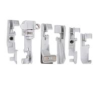 Lot de 6 pieds presseurs pour machine à surjeteuse multifonction Singer 14U 14CG754 14SH654