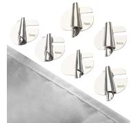 Lot de 6 pieds presseurs pour ourlet roulé, 6 tailles, outil d'ourlet, en acier inoxydable, pour machine à coudre industrielle domestique