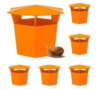 Lot de 6 pièges à escargots et escargots - Réutilisables - Pour le jardin - Pour escargots - Pour protéger vos plantes des escargots (B)