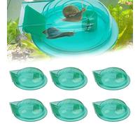 Lot de 6 pièges à escargots pour aquarium, 17 x 12 x 3 cm, piège à escargots en plastique léger pour aquarium, fournitures de nettoyage pour petits planarias