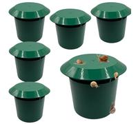 Lot de 6 pièges à escargots réutilisables - 11,3 x 9,5 x 8,2 cm - Lutte contre les escargots et les escargots - Pour potagers, jardins, vergers