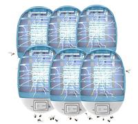 Lot de 6 pièges à insectes électroniques pour intérieur avec lumières bleues