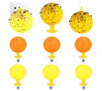 Lot de 6 pièges à mouches à fruits originaux avec lumière, attrape-moucherons et insectes volants pour plantes d'intérieur et d'extérieur