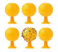 Lot de 6 pièges à mouches à fruits, universels, pour la cuisine et le jardin, pièges à mouches adhésifs imperméables, non toxiques et efficaces, pour l'intérieur et l'extérieur (cuisine, balcon